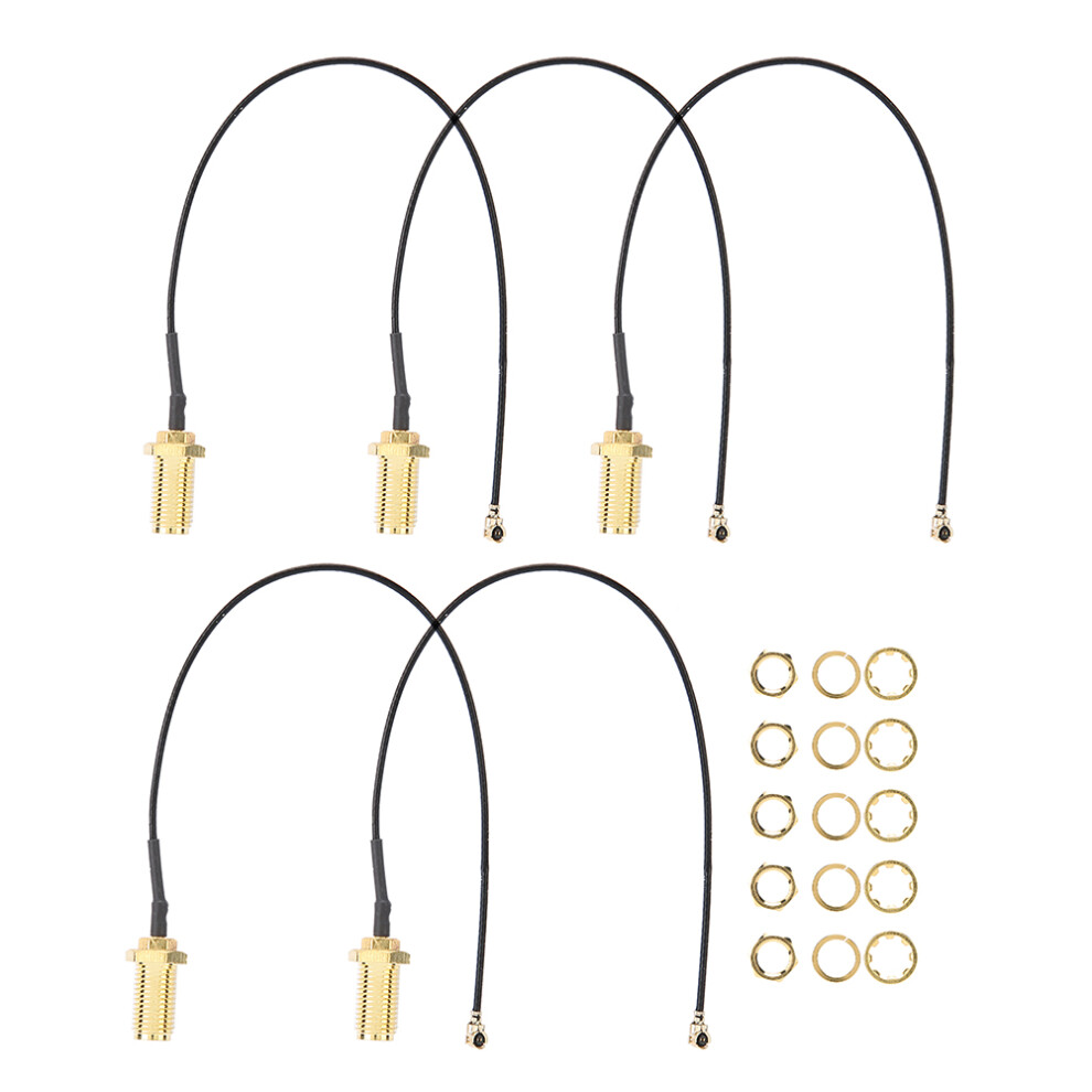 Sma To Ufl U.fl Ipex Ipex Rf Female Adapter Connecting Cable Brass Walkie‑Talkie Antenna(20Cm ) 8001323404768