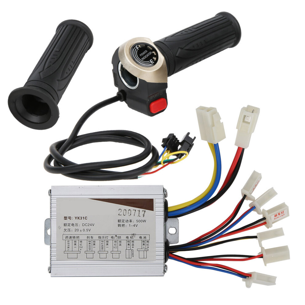 24V 500W Brush Controller With Lcd Display Electric Quantity Throttle Handle Universal Kit 8001323405710