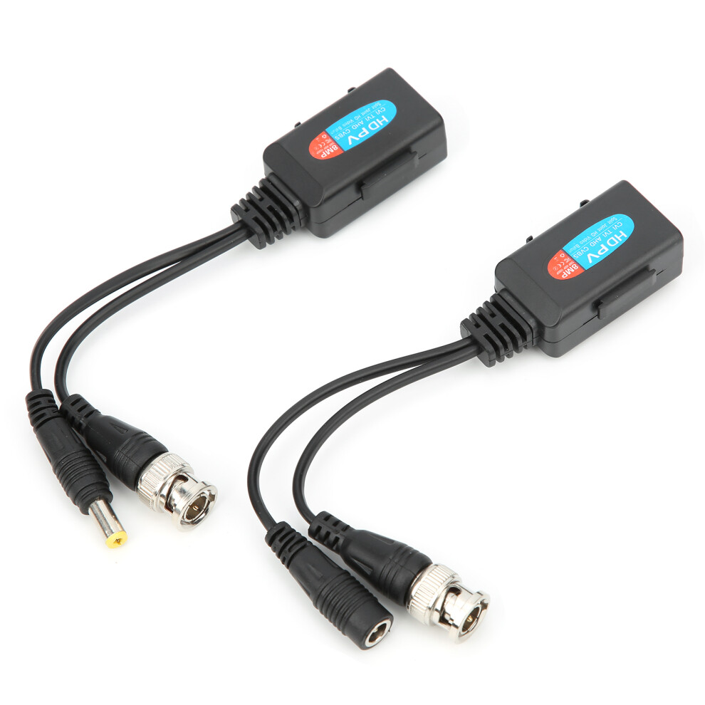 8Mp Hd Video Balun Coaxial Passive For Ahd Cvi Tvi Cvbs Twistedpair Transceiver 9371323406086