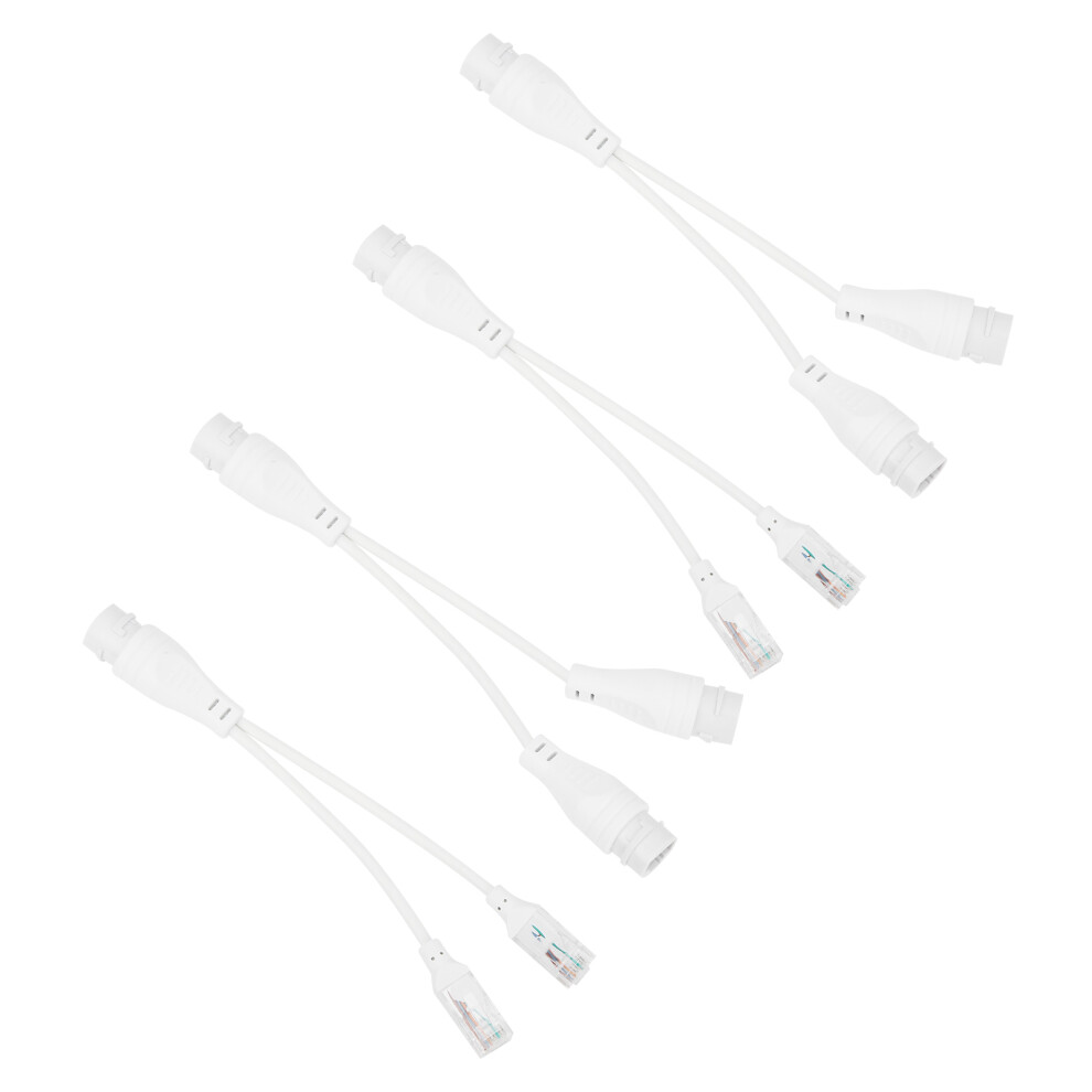 2Set Poe Splitter Separator Adapter Cable 1 To 2 Cctv Video Transmission Rainproof Injector 6951323406090