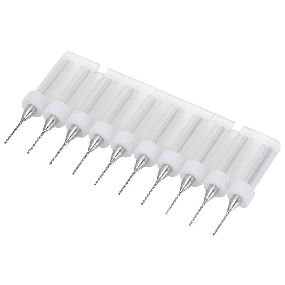 10Pcs 0.7Mm Tungsten Steel Drill Bit Set Woodworking Engraving Drill Tool Accessory 4951323406290
