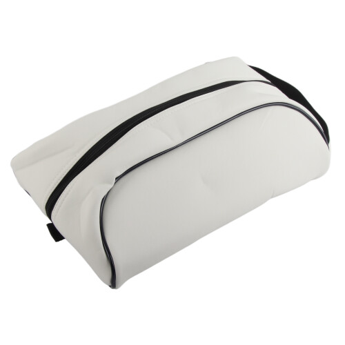 Golfschuh-Tasche, PU-Leder, weiß, praktisch