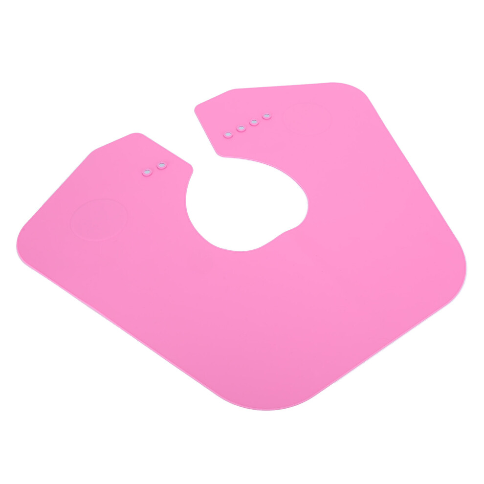 Hair Cutting Collar Silicone Salon Barber Hair Cutting Cape Neck Wrap Guard Hairdressing PadPink