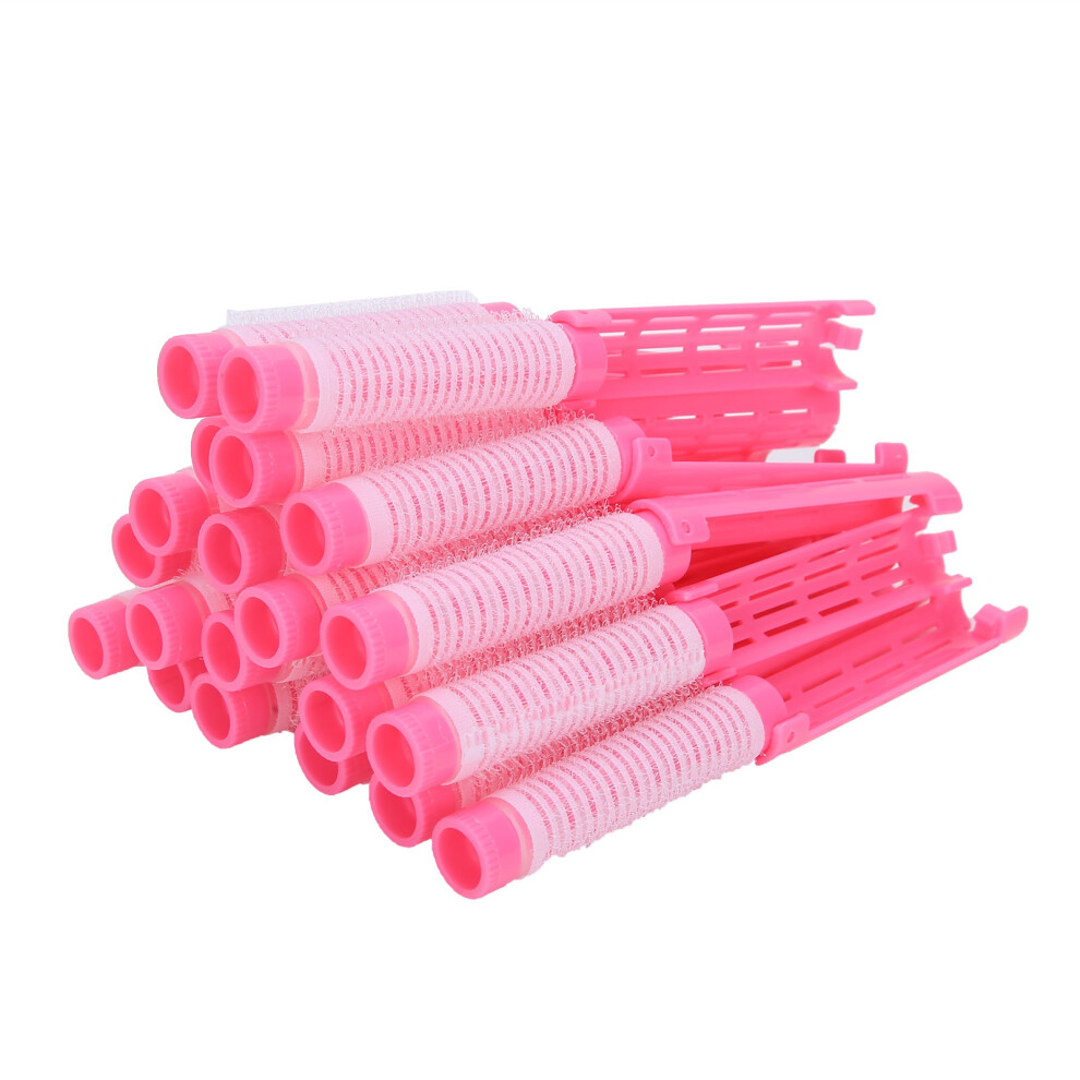 20pcs Hair Perm Rods Fluffy Perming Rod Hair Roller Curler Hairdressing Tool KitPink