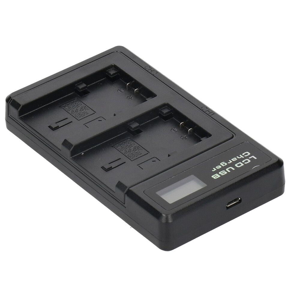 Plastic Battery Charger With Lcd Display Camera Battery Double Charging For NpâFv100 5091323407909