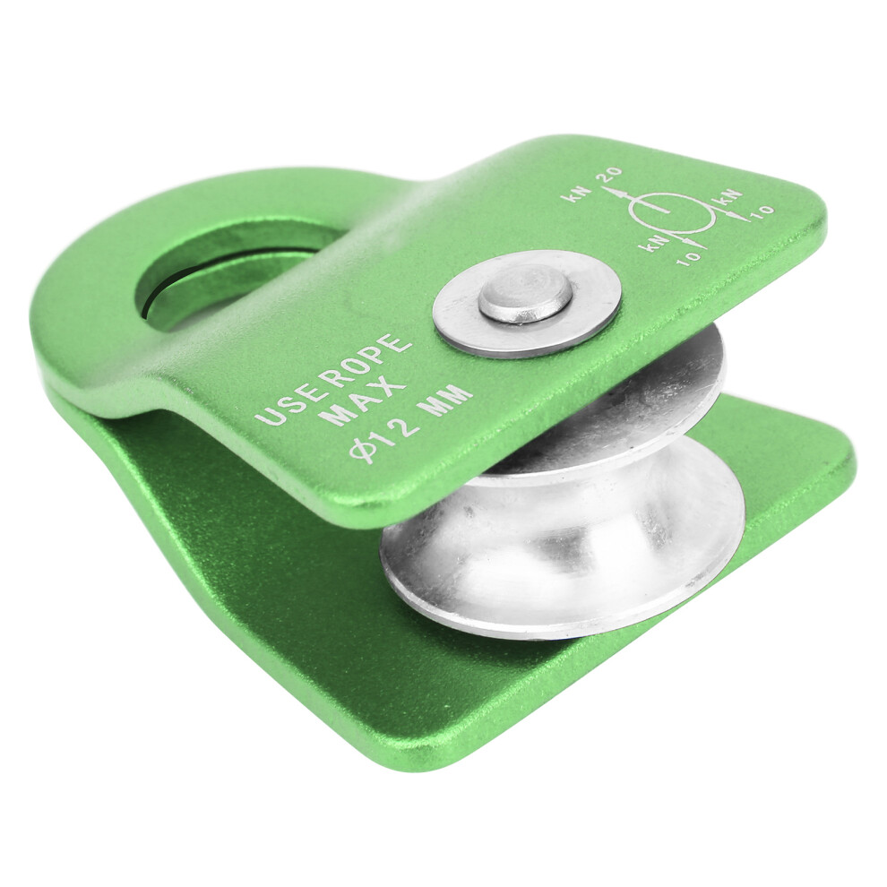 Downhill Side Plate Single Pulley Outdoor Mountaineering Rock Climbing Transport Equipmentgreen 4641323409536