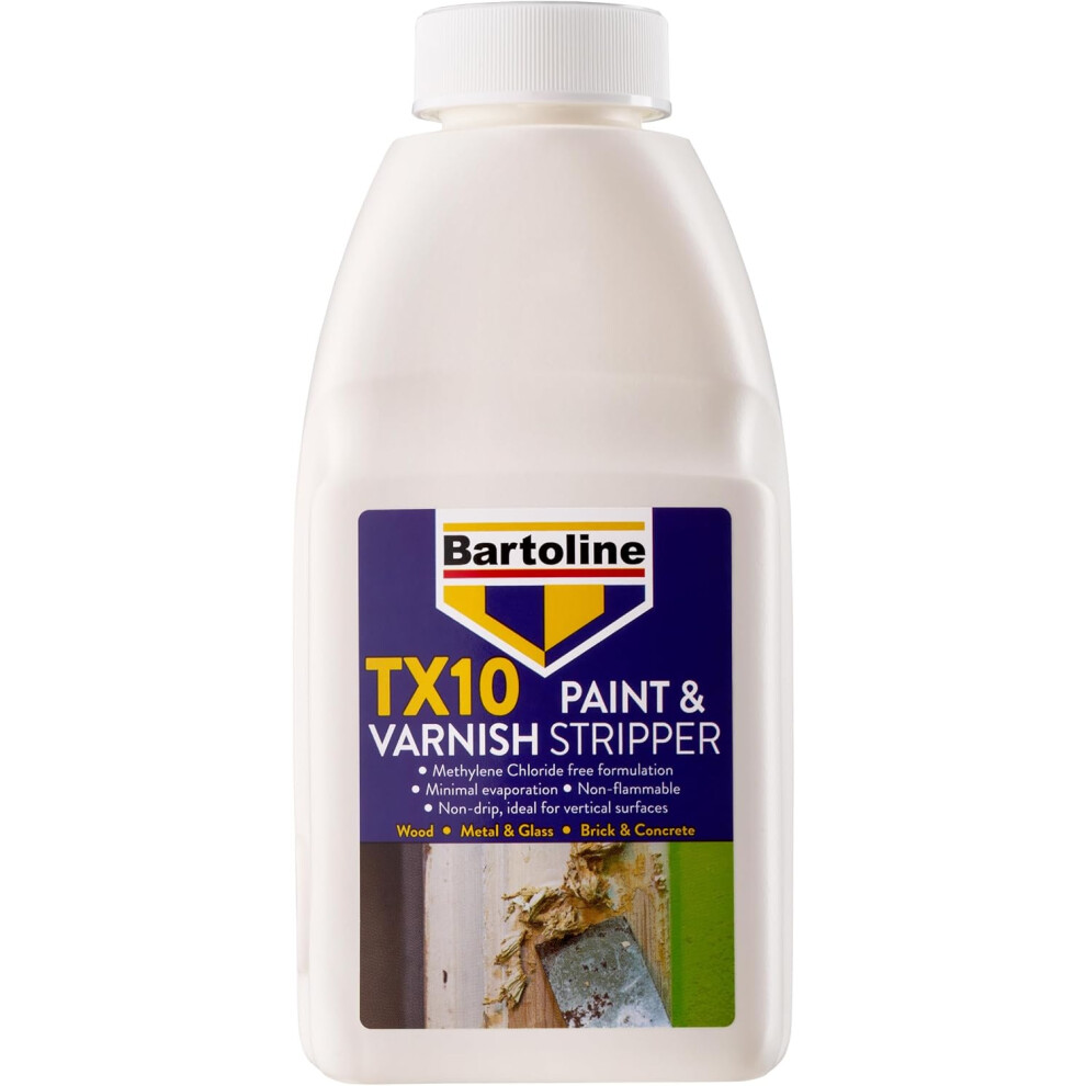 Bartoline TX10 Strong Paint and Varnish Stripper Non Drip Non-Caustic 500ml