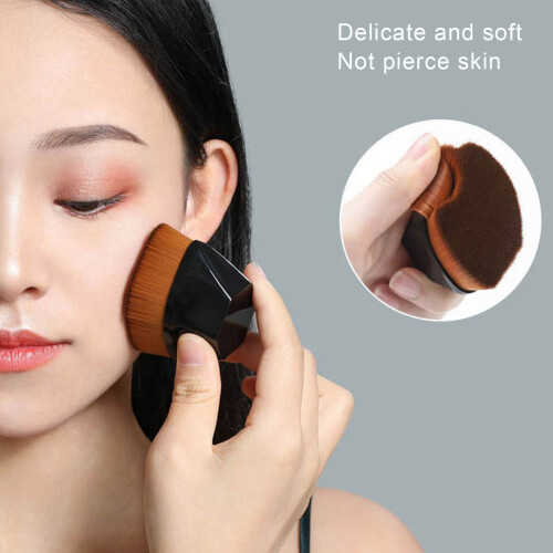3pcs Makeup Liquid Foundation Brushes Cosmetic Flat Blush Brushes Cosmetic BrushesBlack 2
