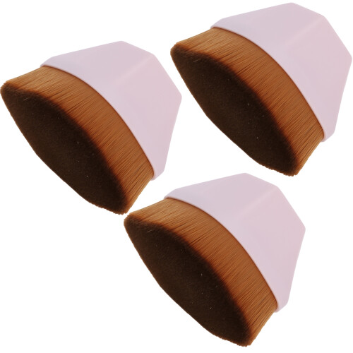 3pcs Makeup Liquid Foundation Brushes Cosmetic Flat Blush Brushes Cosmetic BrushesPink