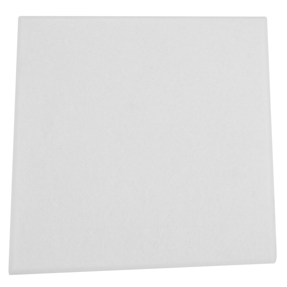 6Pcs Soundabsorbing Board Acoustic Polyester Fiber Soundproof Fireproof Silencer Panels(White ) 9461323415840