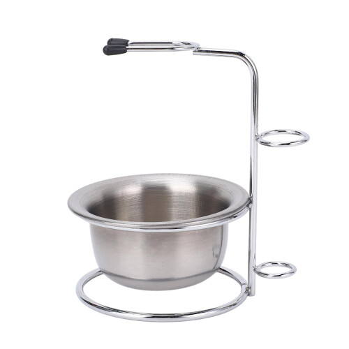 Metallschleifständer-Set mit Bürstenhalter, 8,8 cm Seifenschale 2
