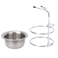 Metallschleifständer-Set mit Bürstenhalter, 8,8 cm Seifenschale