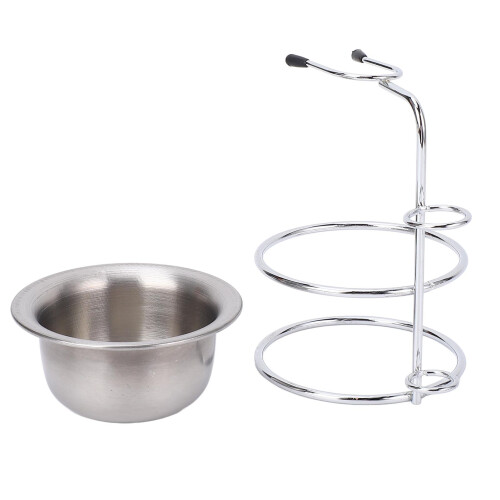 Metallschleifständer-Set mit Bürstenhalter, 8,8 cm Seifenschale