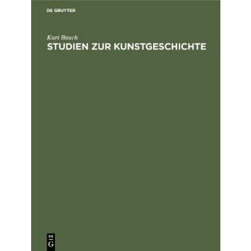 Studien zur Kunstgeschichte