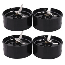 Pack Of 4, Cross Blade Replacement Part Compatible With Magic 250 W Blender Food Processor, And Mixer
