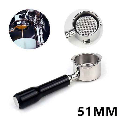 51MM Coffee Bottomless Portafilter for Delonghi EC680/EC685 Filter Replacement Filter Basket Coffee