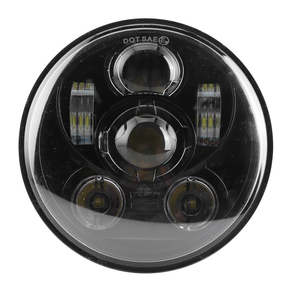 5.75In 75W Led Headlight 6500K High Birhgtness Motorcycle Headlamp Fit For Jeep Wrangler 7611323418859