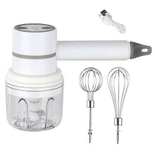 Wireless Food Mixer 3 Speed Handheld Electric Egg Beater Garlic Baking Mixer Multifunctional Food Processor-15015