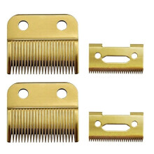 4X For Wahl Magic Clip Cord & Cordless Replacement Blade + Cutter Blade (Steel Blade)-Gold-15970