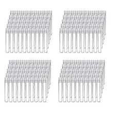 AD-400 stuks doorzichtige plastic reageerbuizen met witte schroefdoppen, monstercontainers, flessen