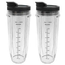 32 OZ Juicer Cup Replacement For Nutri Ninja BL450 BL640 BL480 BL2012 N102 Foodi SS351 SS401 Nutri Ninja
