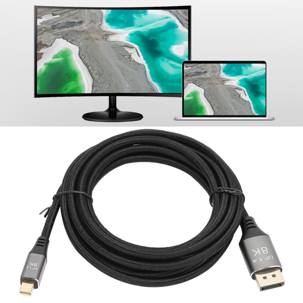 B0305â3 Mini Dp To Dp Cable 1.4 Version 8K High Definition Cable Adapter 3 Meter 4141323428426