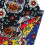 4Pcs Cotton Fabric 4 Colors Punk Skull Pattern DIY HandMade PatchWork Sewing Craft 50x50cm 9