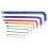 Hex Socket Wrench Set CRV Flat Head Extended Spraying Plastics Hex Key Tools Set Colourful Type E 9