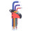 Hex Socket Wrench Set CRV Flat Head Extended Spraying Plastics Hex Key Tools Set Colourful Type E 2