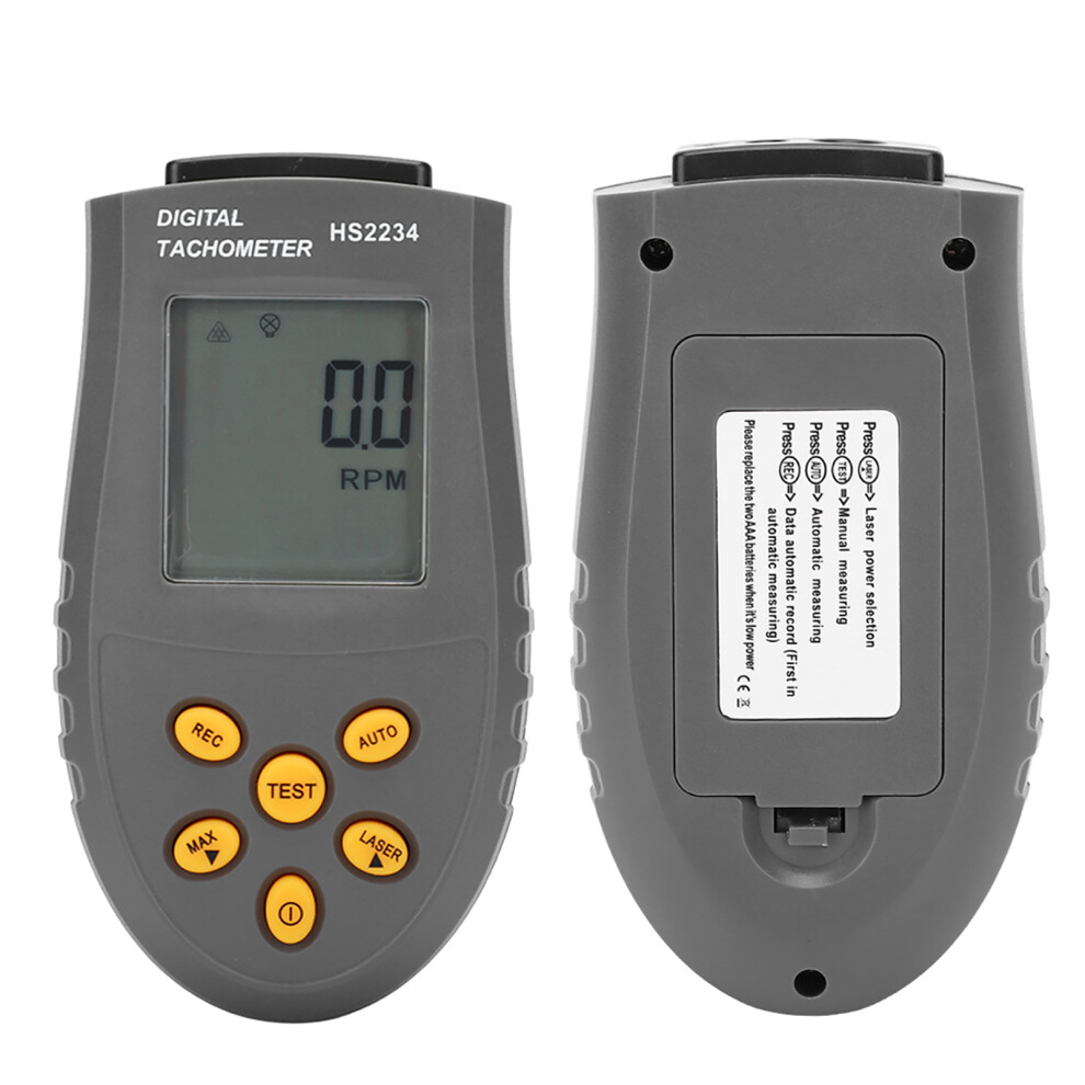 Hs2234 Tachometer Non Contact Digital Display Speedometer Digital Tachometersblack 4961323429991