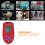 HS2234 Tachometer Non Contact Digital Display Speedometer Digital TachometersRed 3