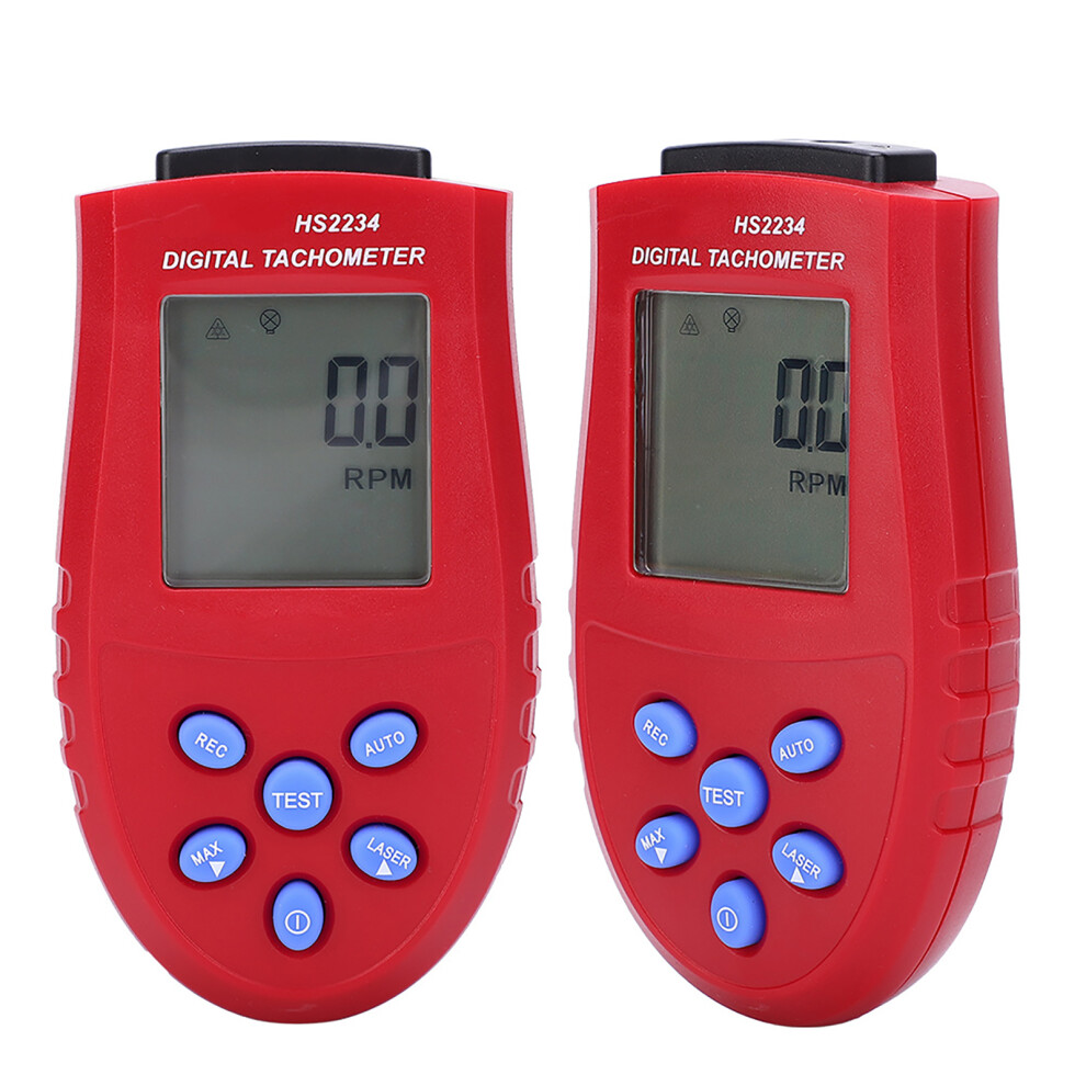 Hs2234 Tachometer Non Contact Digital Display Speedometer Digital Tachometersred Black