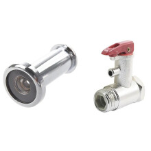 14Mm 180 Degree Wide Angle Door Viewer Peep Sight Hole With 1 / 2 PT Socket Electric Water Boiler Safety