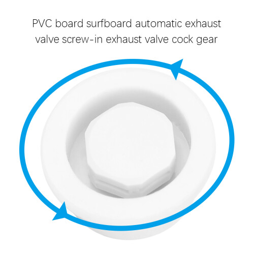 2Pcs PVC Surfboard Paddle Board Vent Hole Automatic Breathing Waterproof Accessorywhite 2