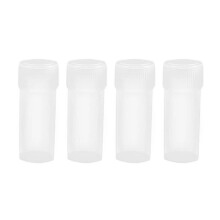 400 Pcs 5Ml Plastic Sample Bottles Potable Mini Clear Storage Case Vial Storage Container-21922