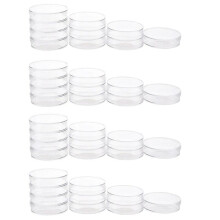 40Pcs Sterile Petri Dishes With Lids For Lab Plate Bacterial Yeast 55Mm X 15Mm-16763