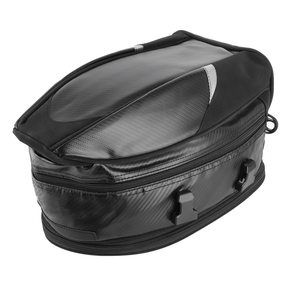 Motorcycle Tail Saddle Bag Rear Storage Pack Waterproof For Helmet Luggage 18.5L 7891323432202