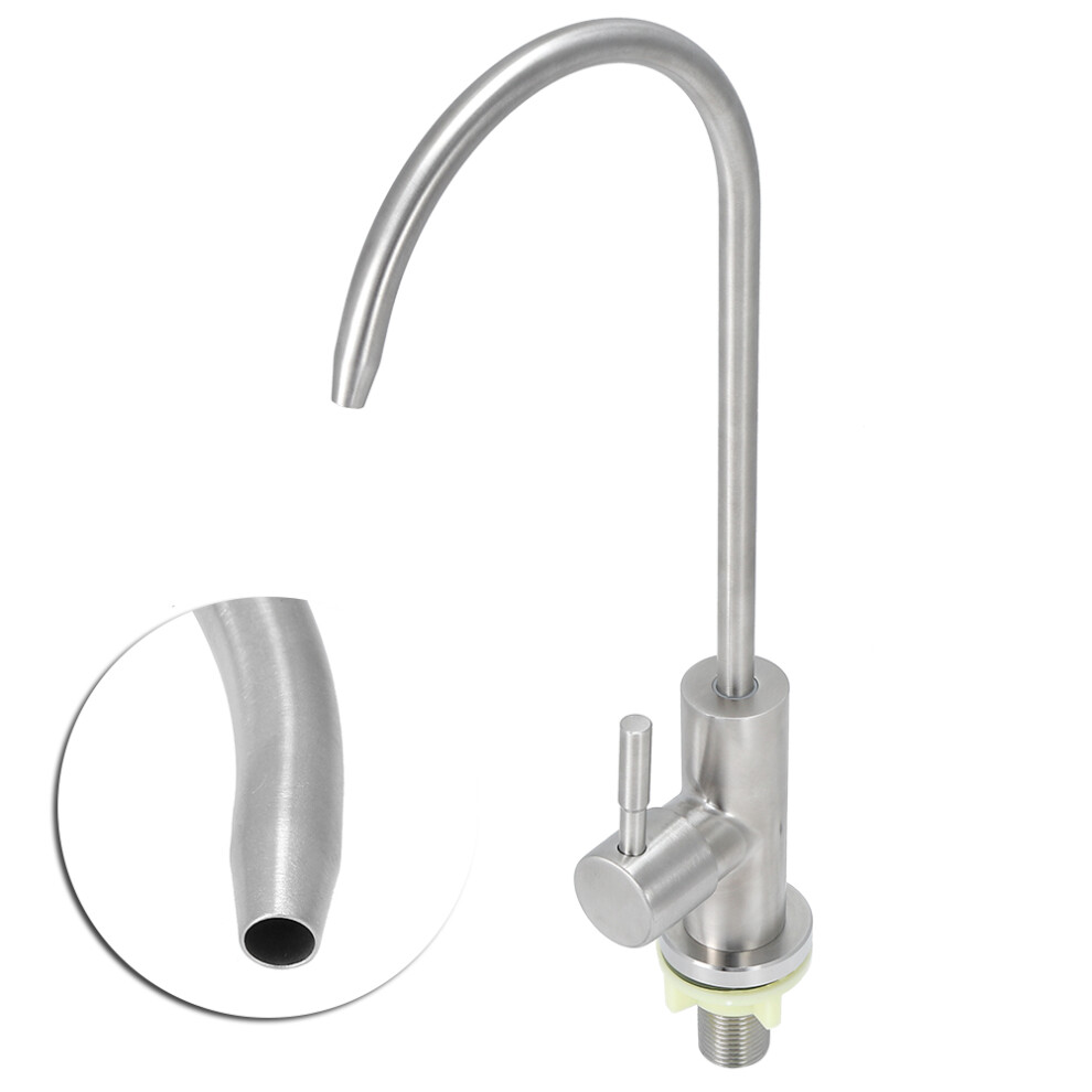 G1/2In Thread Kitchen Water Filter Faucet Leadfree Water Tap For Reverse Osmosis Units Filtration System(Gooseneck Shaped Pipe ) 9461323432717