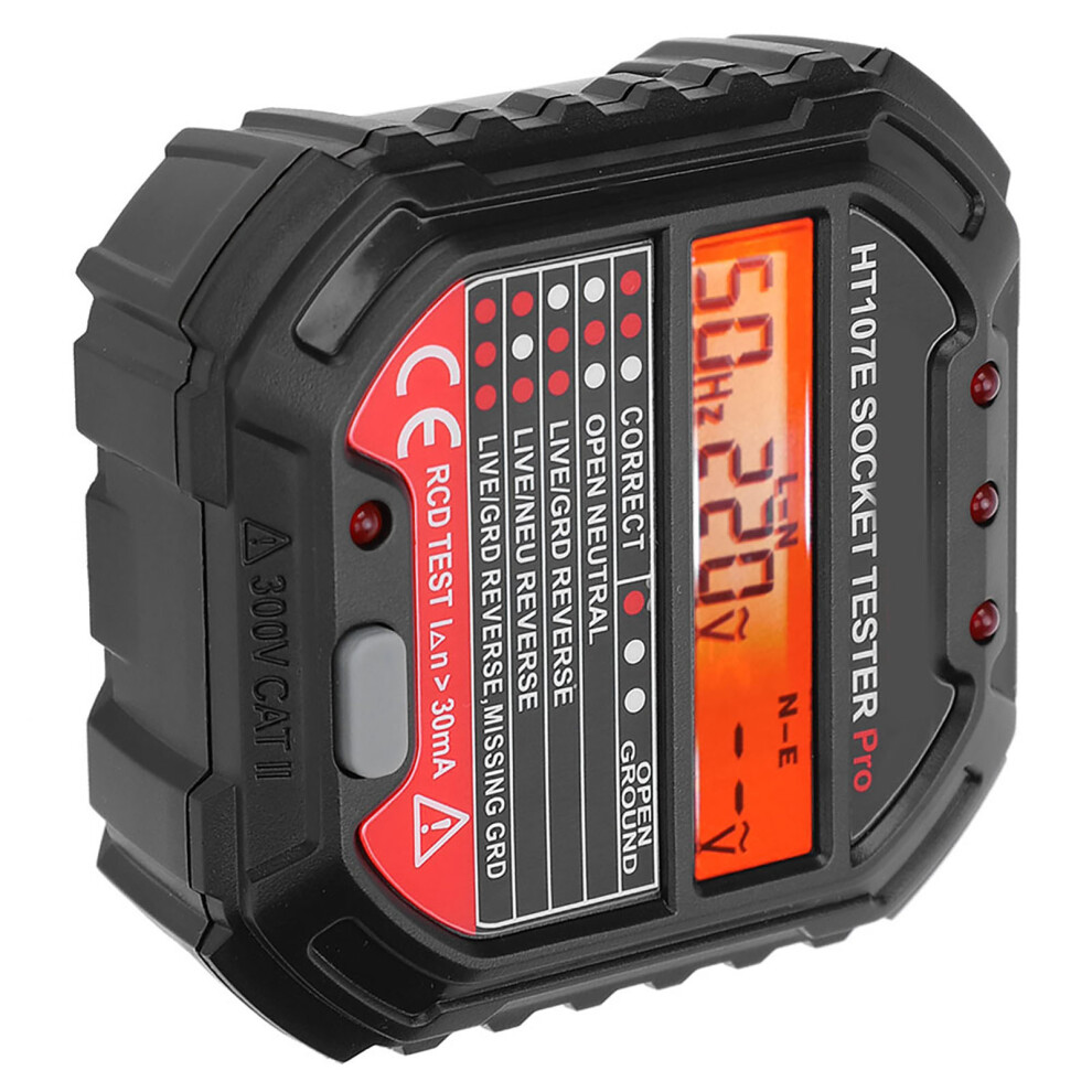 Ht107e Socket Outlet Tester Accurate Lcd Display Circuit Polarity Voltage Detector 5021323432847