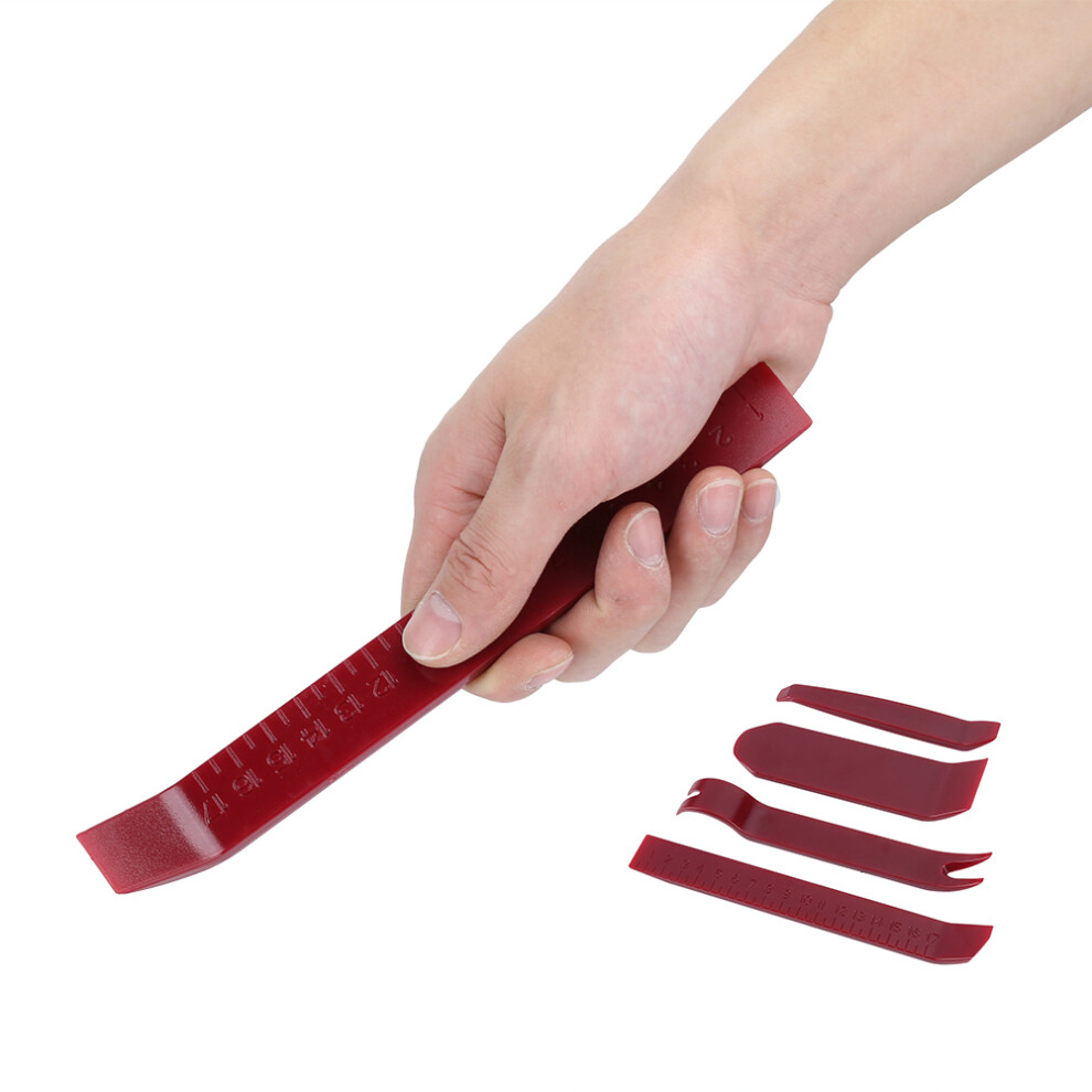 4Pcs Car Interior Trim Remover Stereo Audio Radio Door Panel Clip Pry Tools Kit Refit 8181323433484