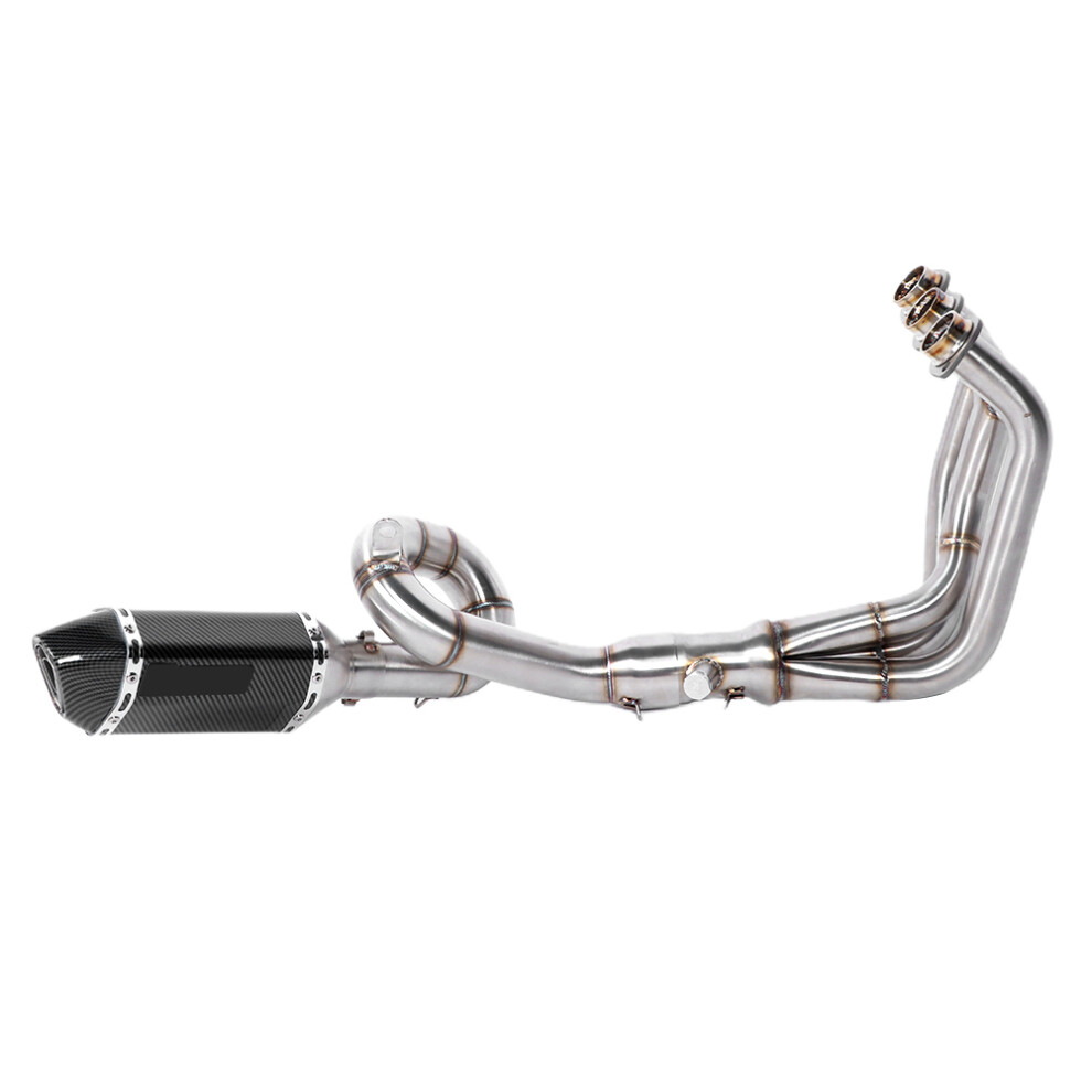 Full Exhaust System DeCat Header Slipon Muffler Fit for Yamaha MT09/FZ09 XSR 900