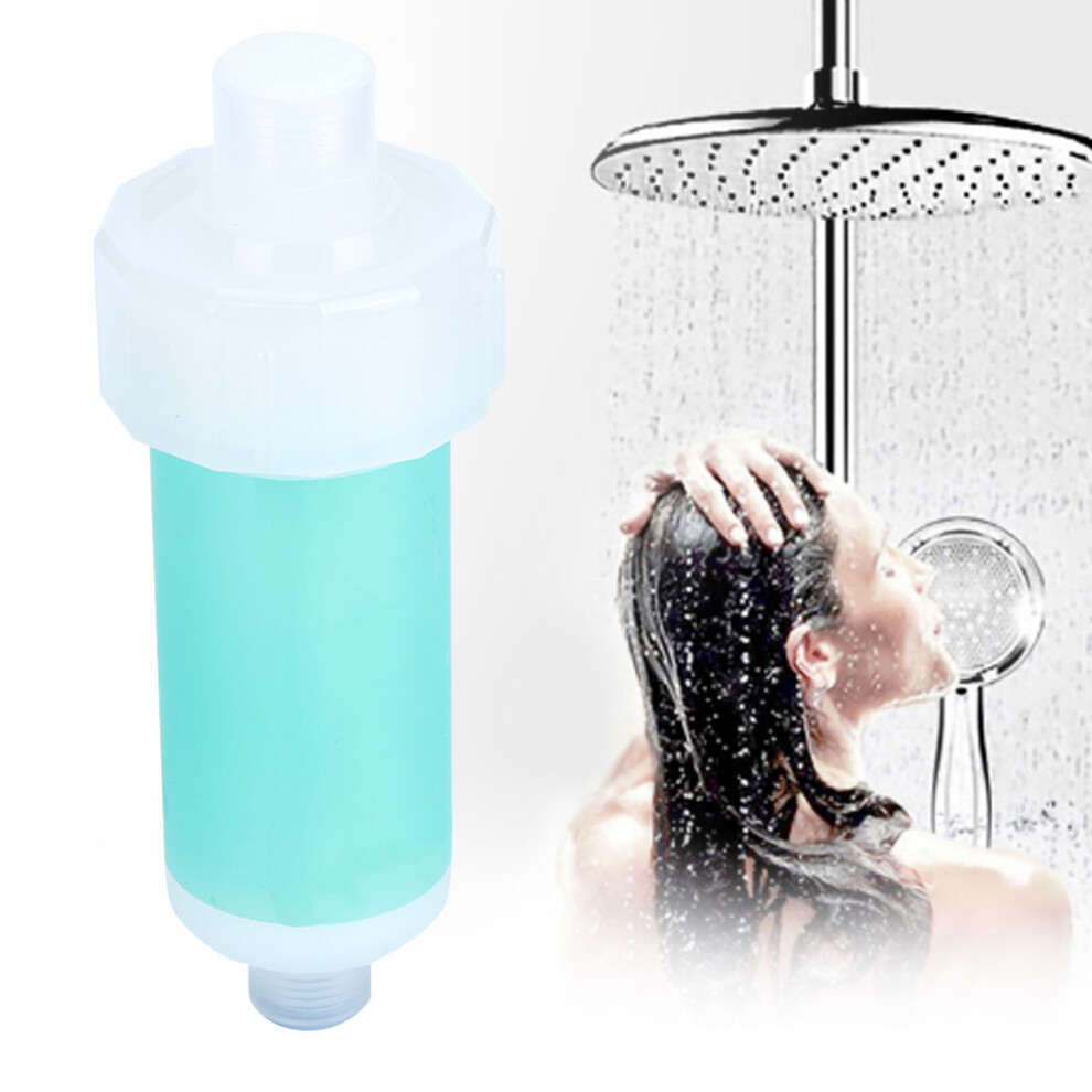 Bathroom Shower Filter Bath Water Purifier Chlorine Removal Shower Water Filter Blue 8081323433883