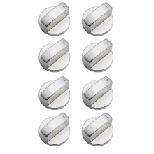 8 PCS Metal Silver Adapter Oven Switch Cooking Surface Control Locks-5395