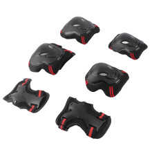 6pcs Protective Gear Set High Hardness ABS Thickened Sponge Knee Pads Elbow Pads Wrist Guards Kit for Skateboard Cycling Sports