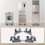 Washing Machine Stand Adjustable Refrigerator Raised Base Mobile Roller Bracket Wheel Bathroom Kitchen 1