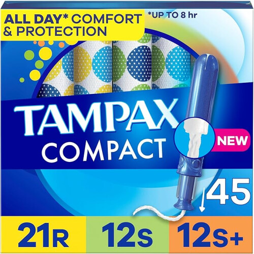 Tampax Compact Pearl Tampons Multipack, with LeakGuard Braid