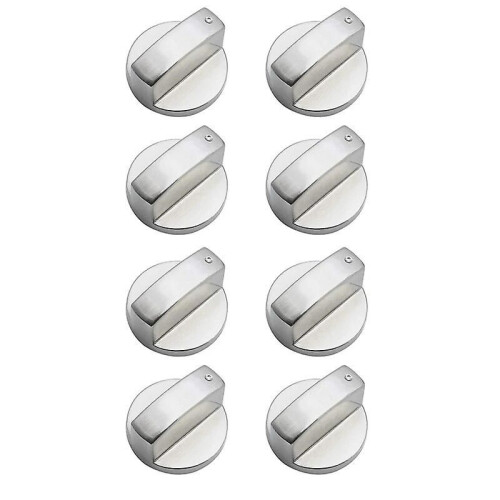 8 PCS Metal Silver Adapter Oven Switch Cooking Surface Control Locks-5751