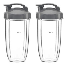 AD-32Oz Replacement Cups with Flip Top to Go Lid for NutriBullet 600W and Pro 900W Blender (2 Pack)-5981