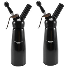 AD-2X Cream Dispenser Stainless Steel - Professional Whipped Cream Maker - Gourmet Cream Whipper - Large