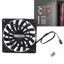Ultra Dünner CPU-Kühlerlüfter 120x120mm 12V 4PIN Schwarz, 2000rpm